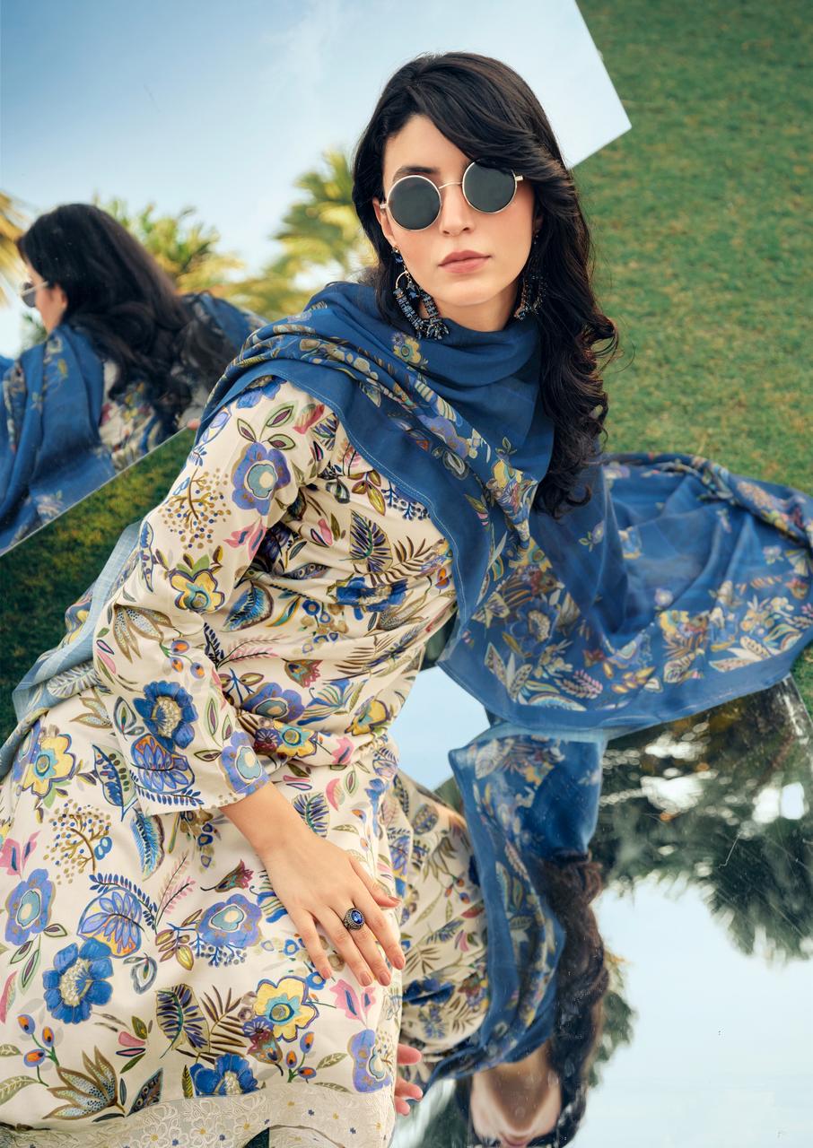 PURE JAAM COTTON DIGITAL PRINT WITH FANCY WORK SALWAR KAMEEZ