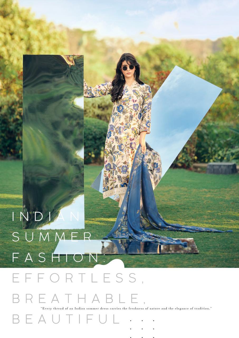PURE JAAM COTTON DIGITAL PRINT WITH FANCY WORK SALWAR KAMEEZ
