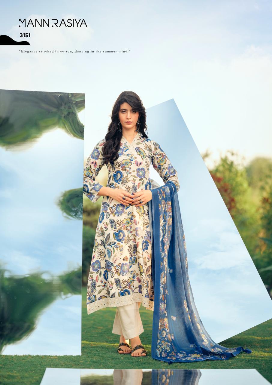 PURE JAAM COTTON DIGITAL PRINT WITH FANCY WORK SALWAR KAMEEZ