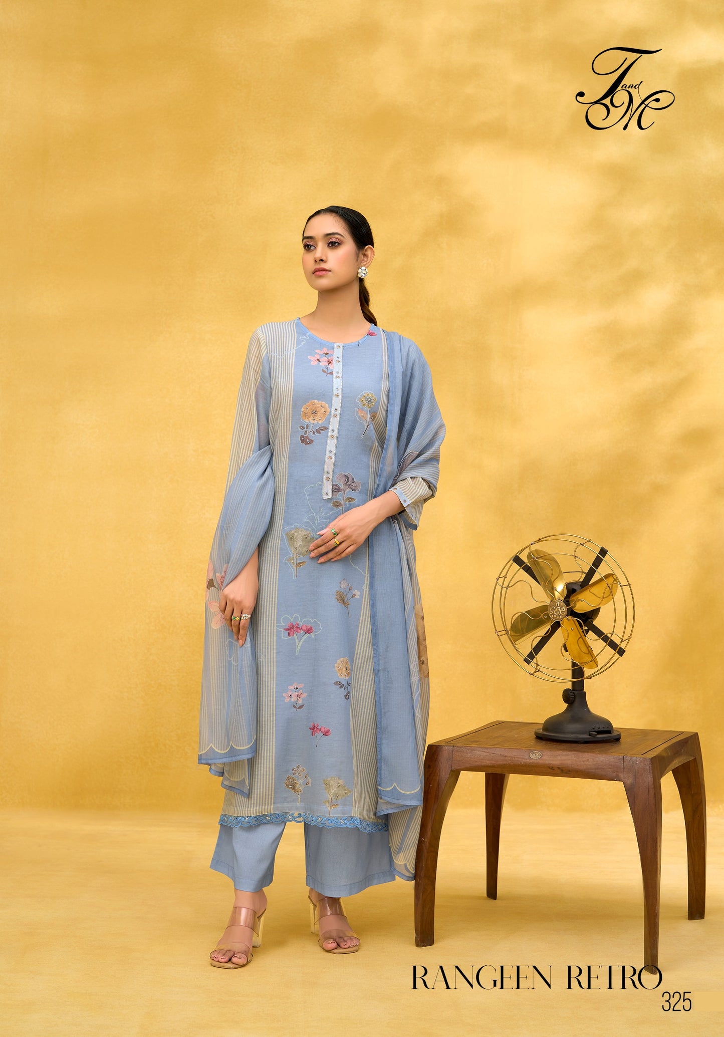 PURE MAL CHANDERI DIGITAL PRINT WITH HAND WORK AND EMBROIDERY IN DAMAN NECK PATTI SALWAR KAMEEZ