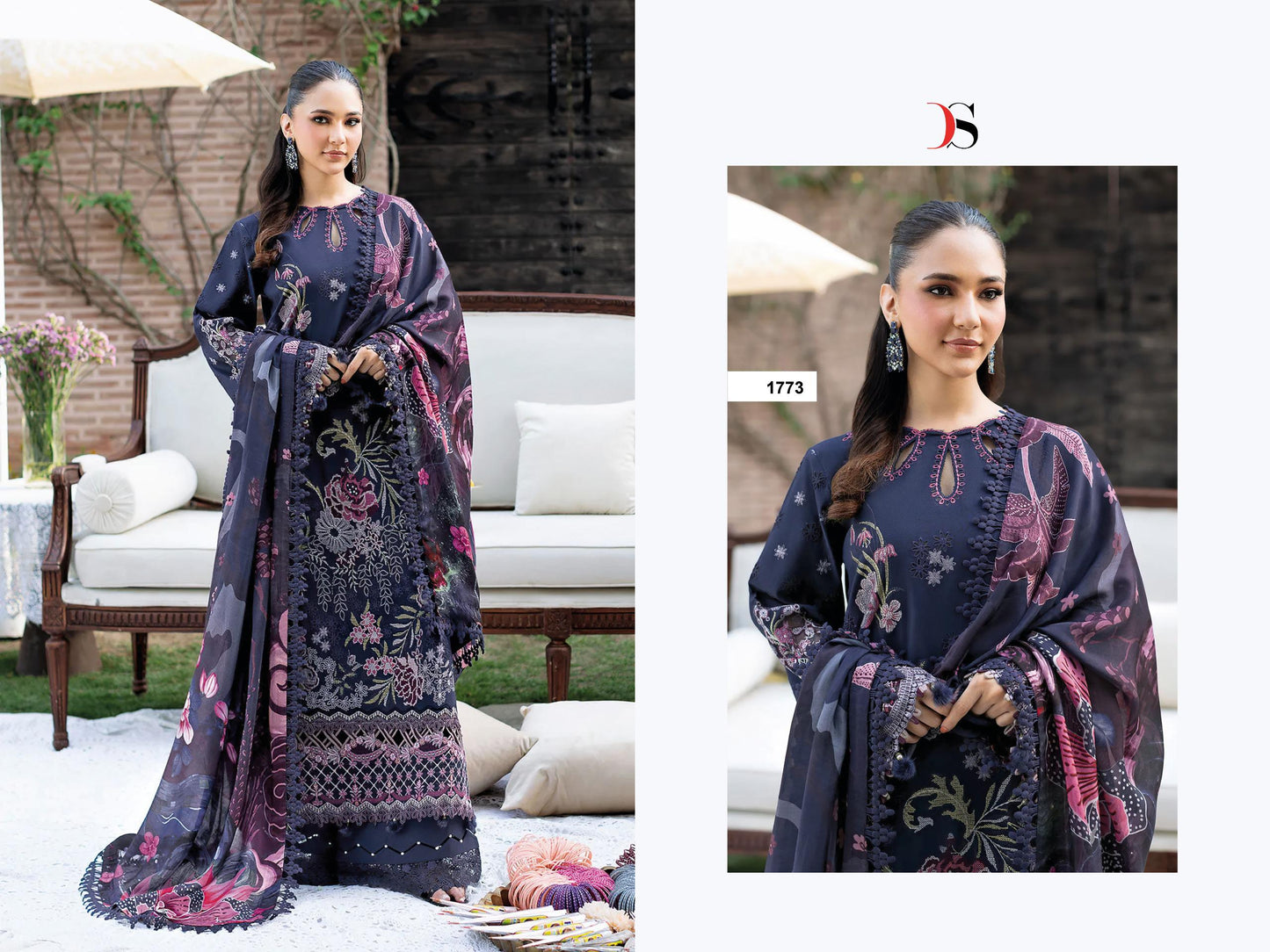RAMSHA luxury law DEEPSY SUITS FOR CHIFFON DUPPATA