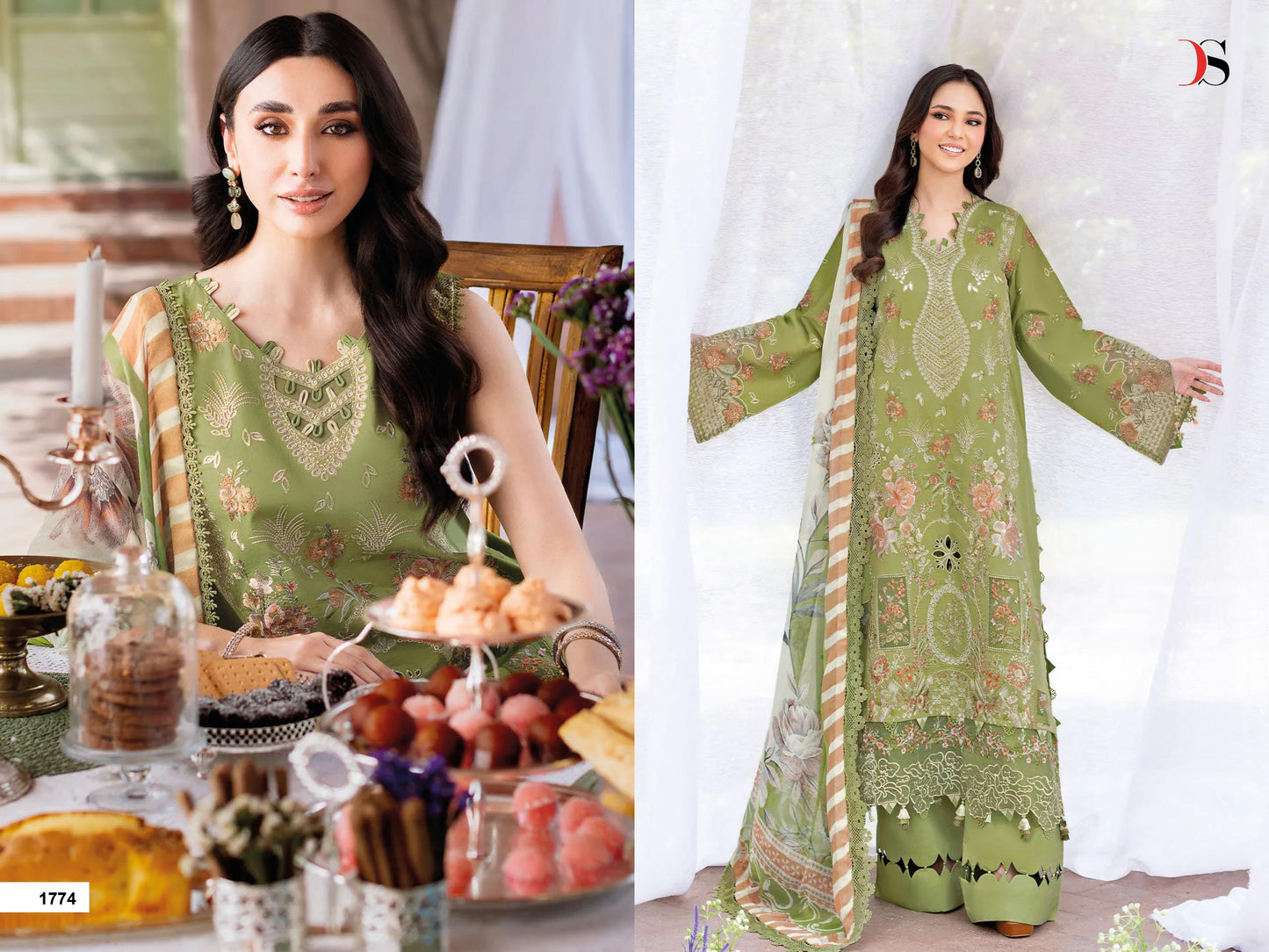 RAMSHA luxury law DEEPSY SUITS FOR CHIFFON DUPPATA