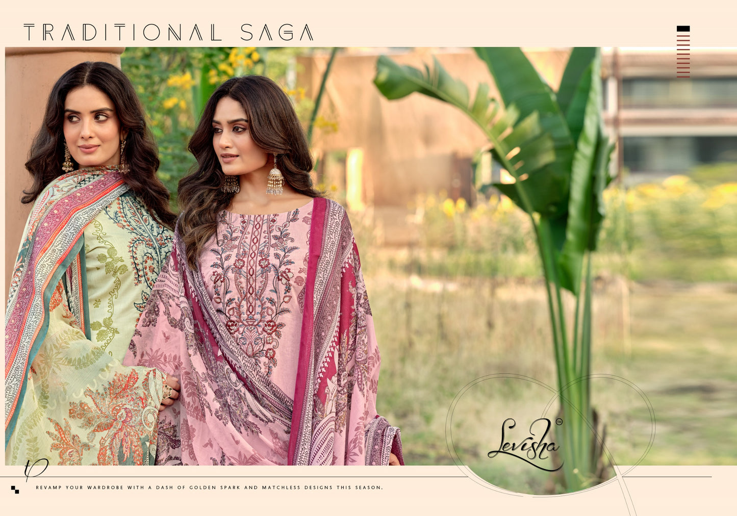Cemric Cotton Pakistani  Style Print with Fancy Self Embroidery salwar kameez for chiffon dupatta