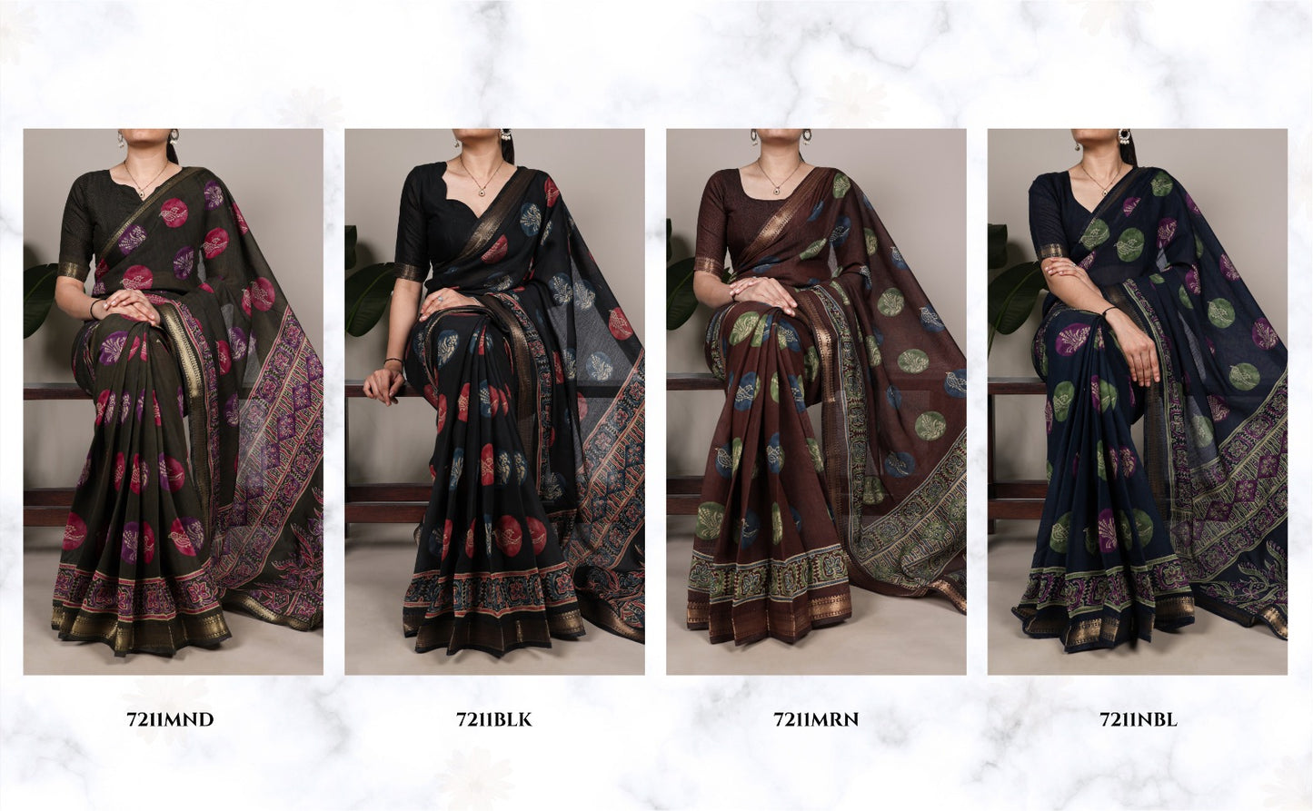 Lightweight elegance with a touch of tradition, this PV Chanderi printed saree is perfect for effortless everyday grace 🪞