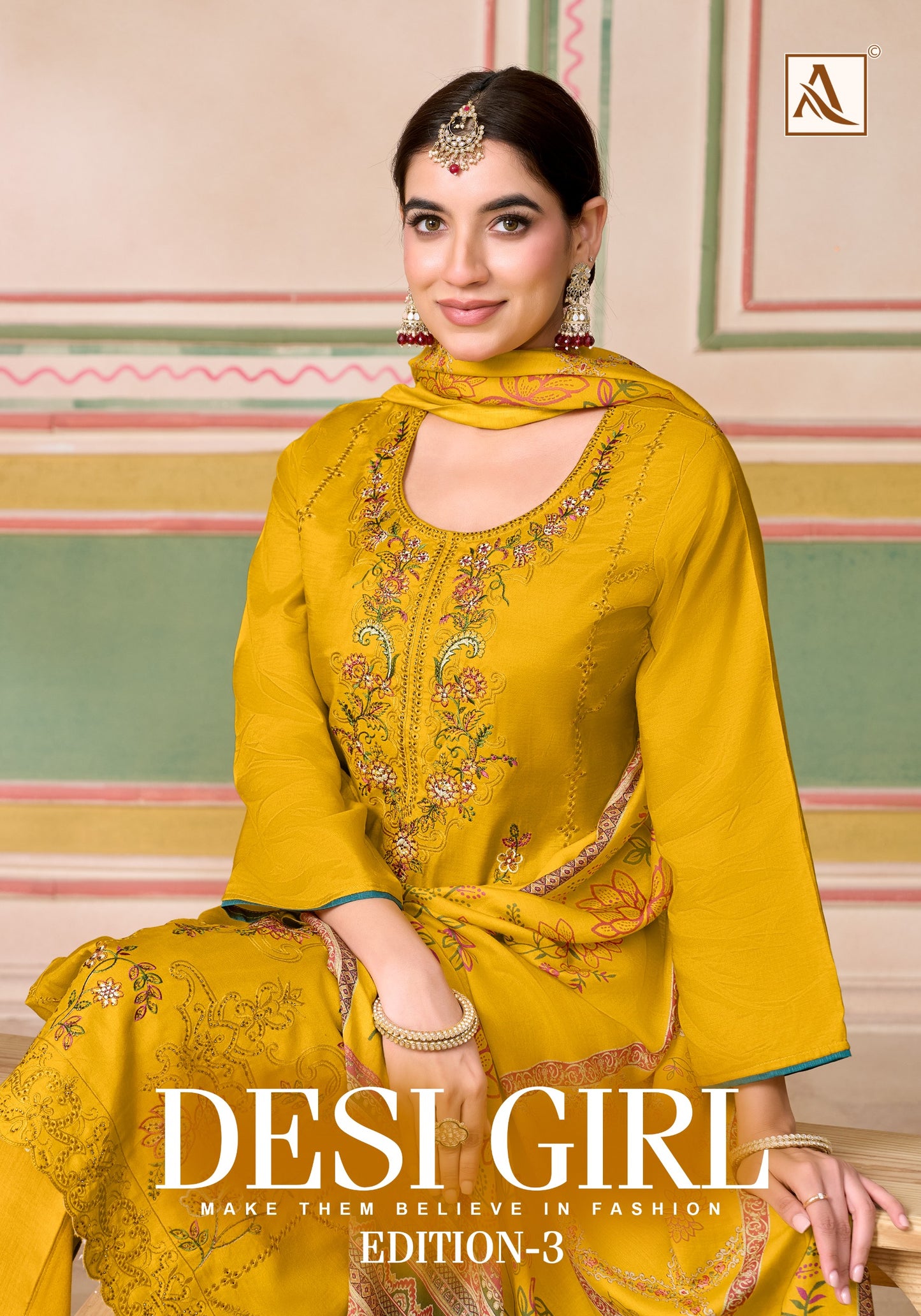 Viscose Maslin Designer Embroidery Work salwar kameez