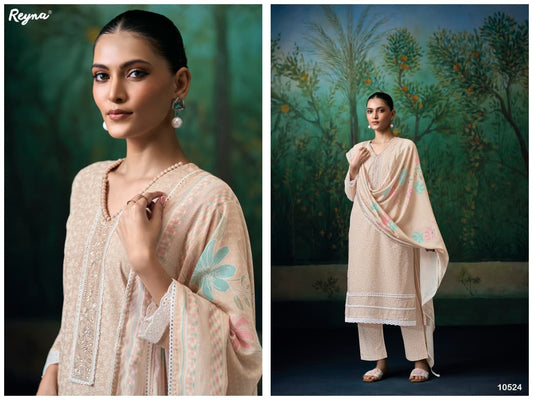 SUPERIOR COTTON PRINTED WITH EMBROIDERY AND LACE ON NECK, DAMAN AND SLEEVES