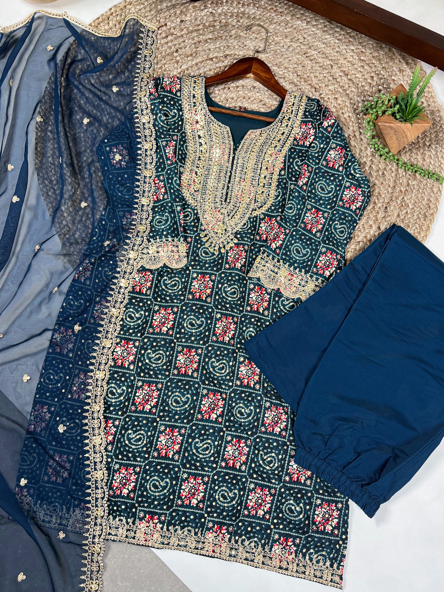 Teal & threads that tell a story 🧿