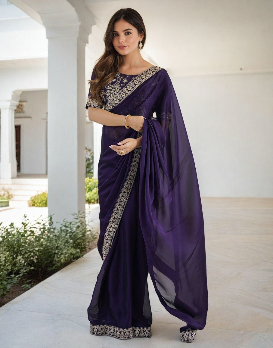 you most beautiful sequence saree collection🔥