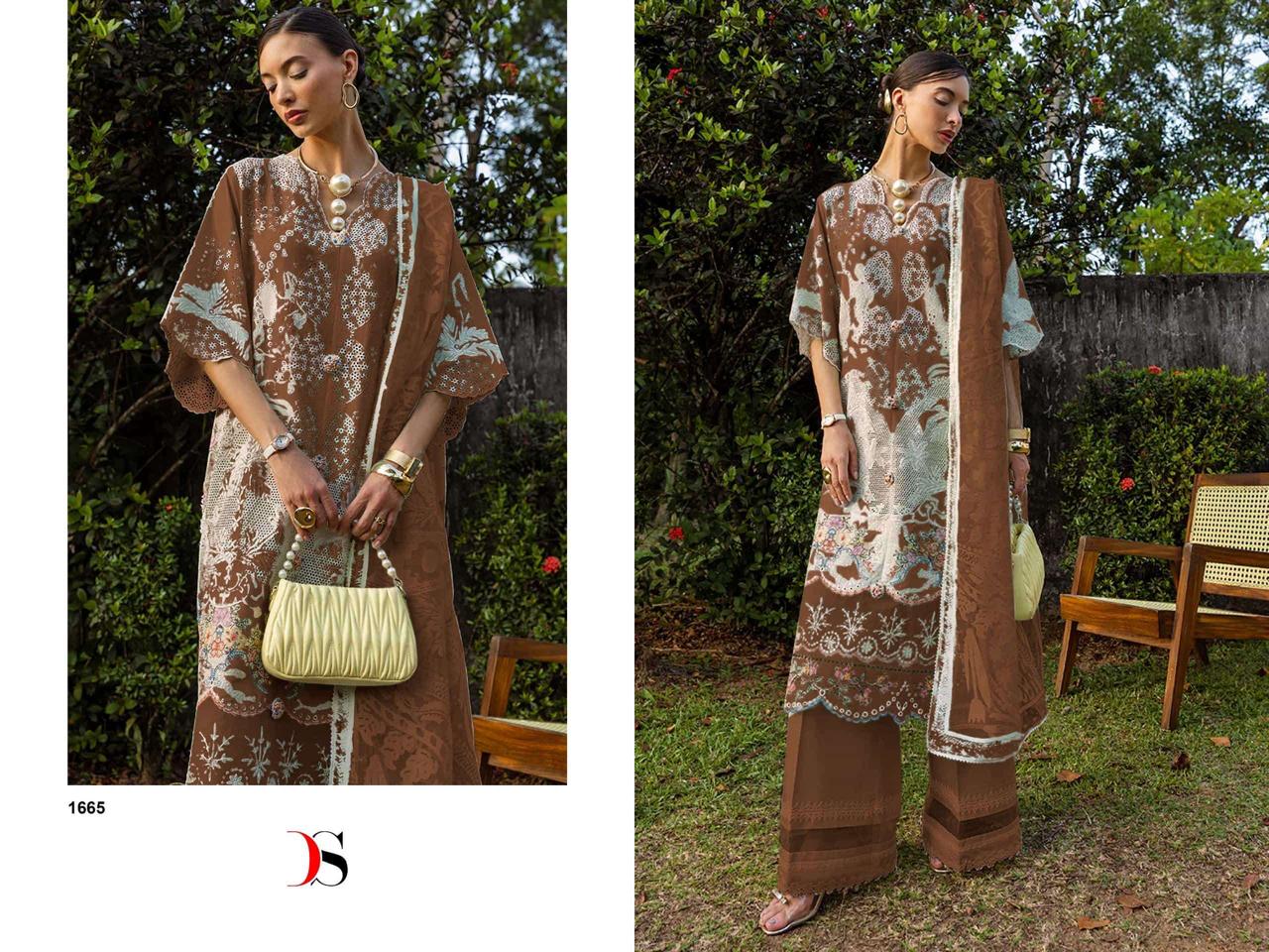 COTTON WITH CHIKANKARI EMBROIDERED SALWAR KAMEEZ