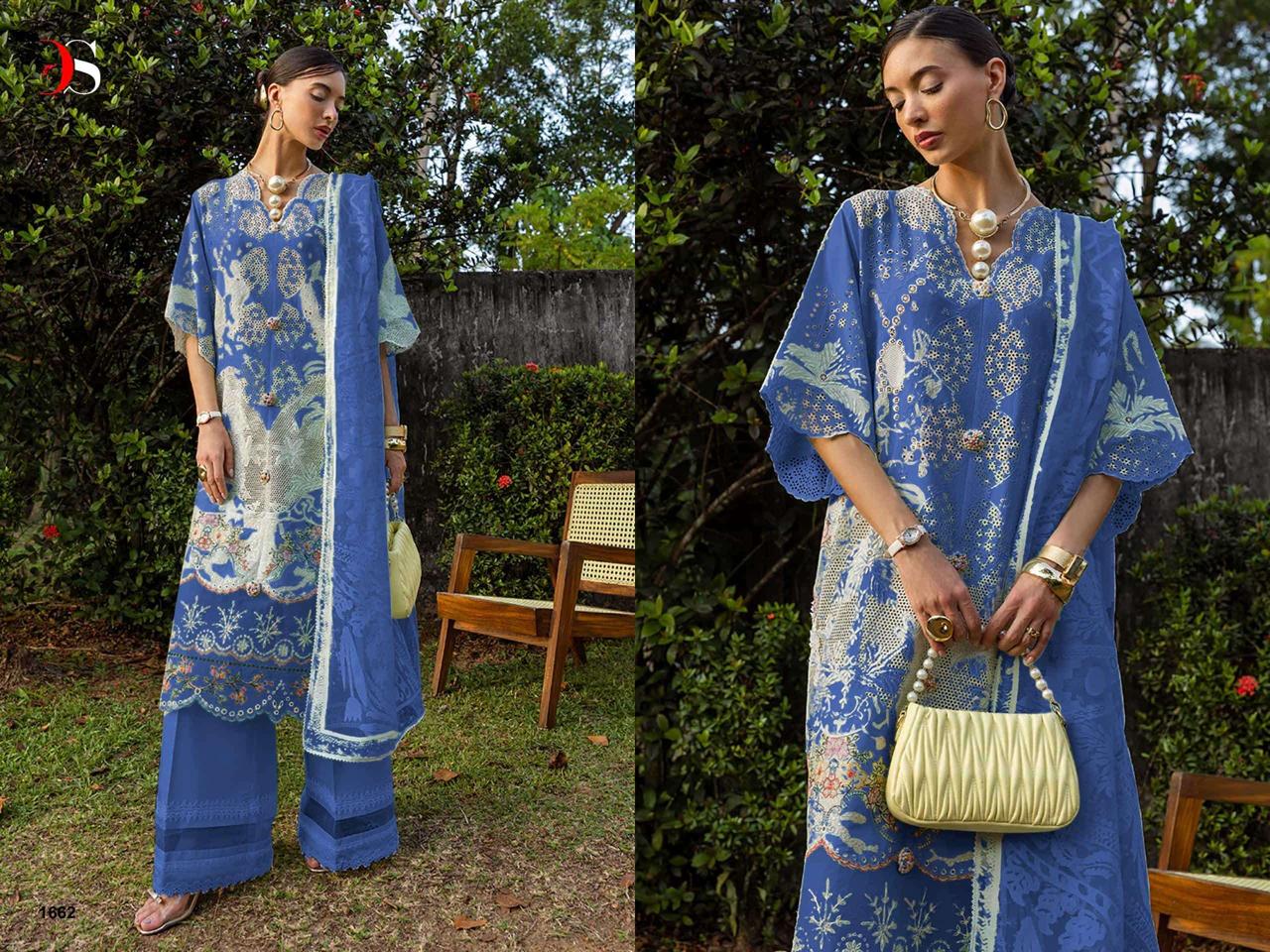 COTTON WITH CHIKANKARI EMBROIDERED SALWAR KAMEEZ