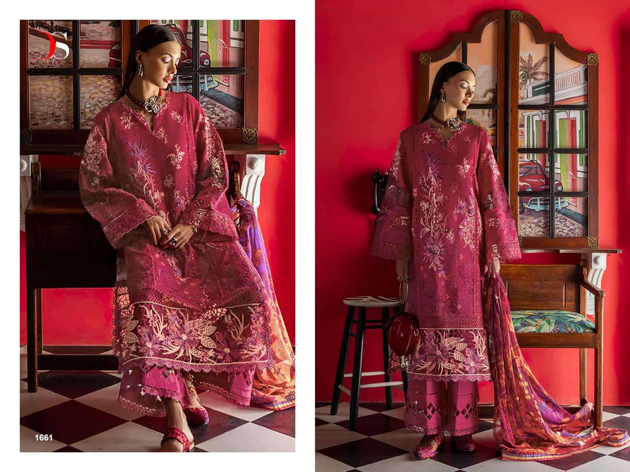 COTTON WITH CHIKANKARI EMBROIDERED SALWAR KAMEEZ