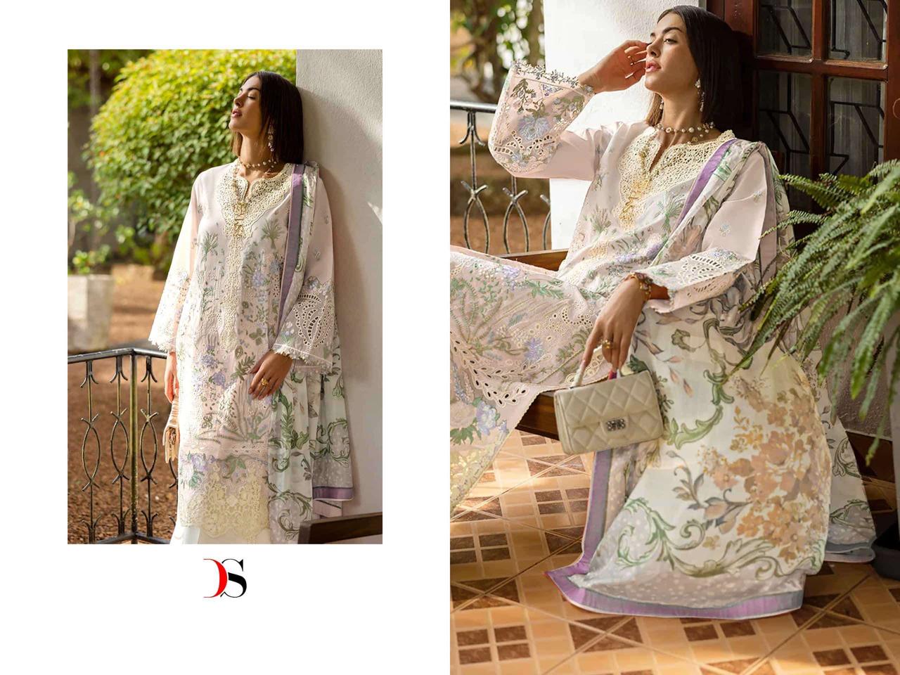COTTON WITH CHIKANKARI EMBROIDERED SALWAR KAMEEZ
