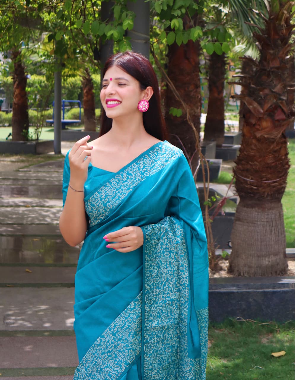 WE ARE COME AGAIN WITH NEW DEMANDING KALAMKARI WEAVING SAREE JUST FOR YOU