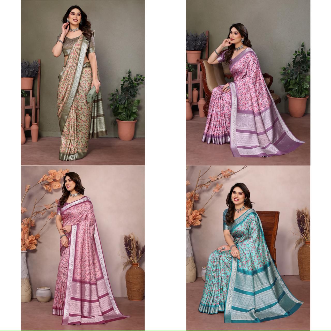 Blossom Heritage Art Silk Saree Collection
