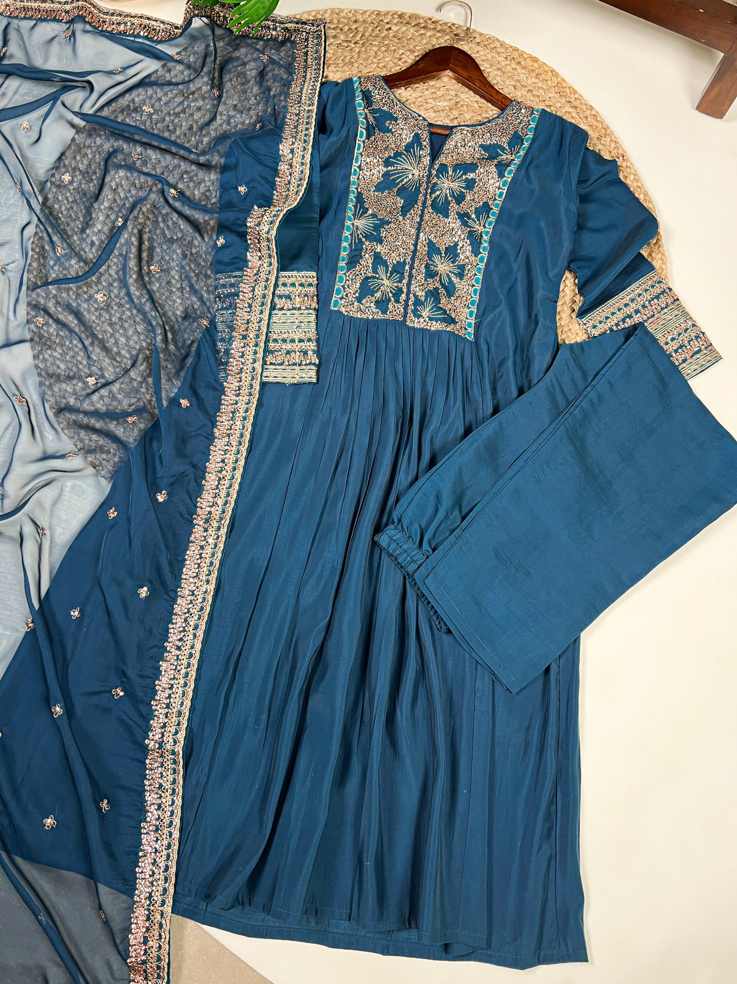 Let the smooth fall of Roman silk enhance your style with its classic charm and graceful finish 🦋