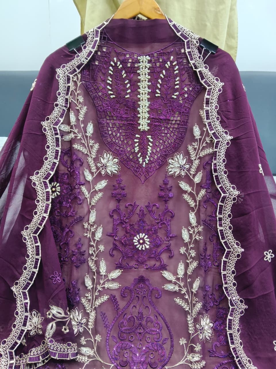 Women's Semi-Stitched Salwar Suit Catalog Set in Assorted Colors Faux Georgette with Heavy Embroidery and Cutwork